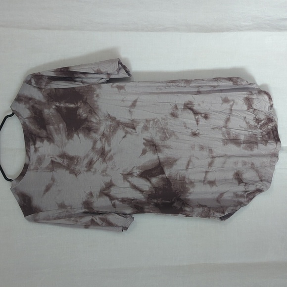 Maurices 24/7 Blush Pink Tye Dye Scoop Neck Oversized Tee Size Medium - Picture 5 of 5